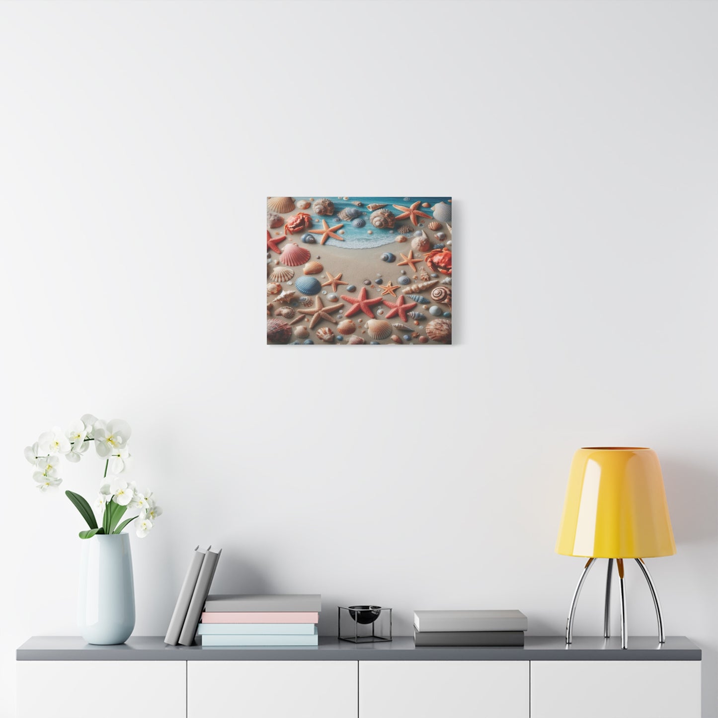 Beach Starfish And Shells Canvas