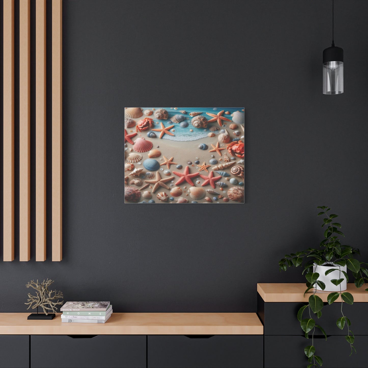 Beach Starfish And Shells Canvas
