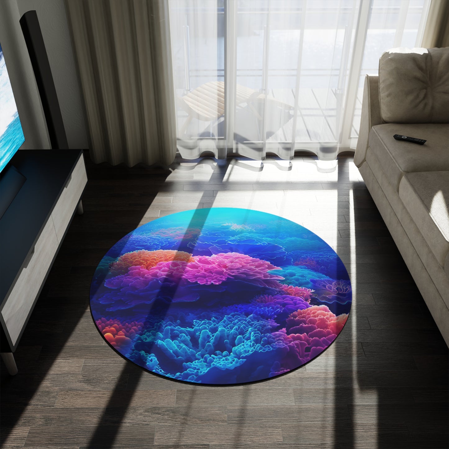 coral reef rug