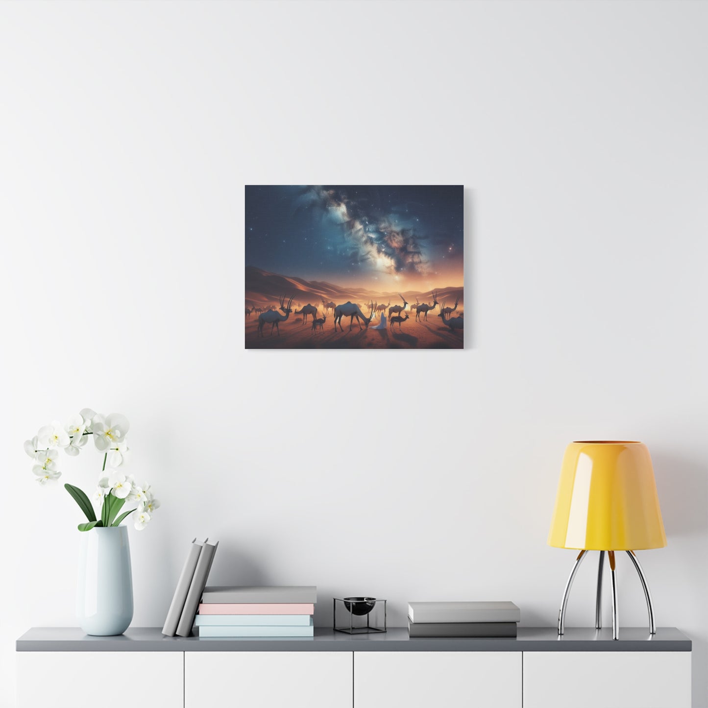 Oryx and Camel Canvas Art