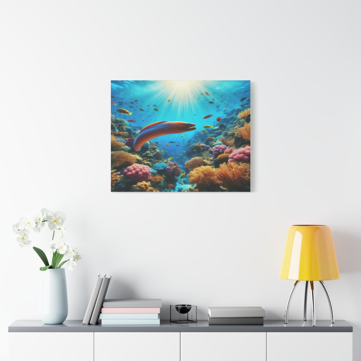 Vibrant eel Canvas