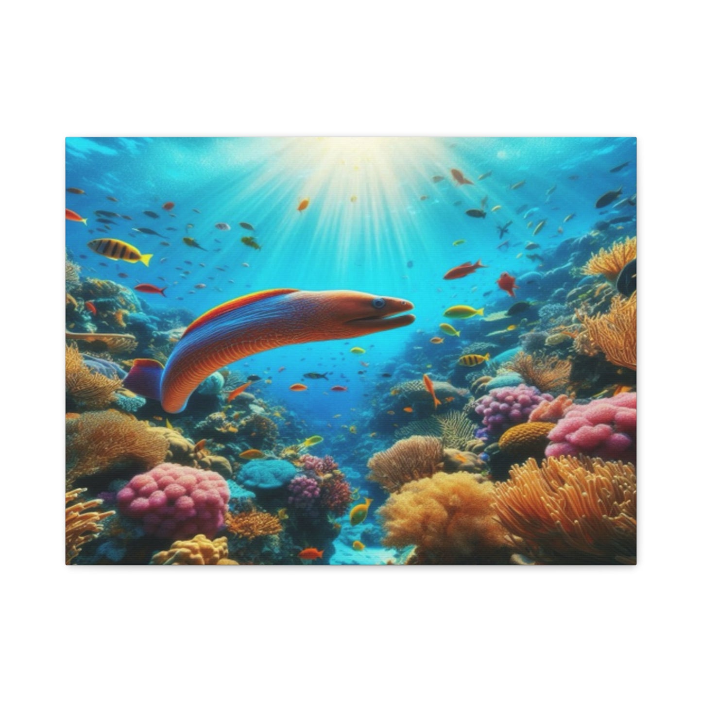 Vibrant eel Canvas