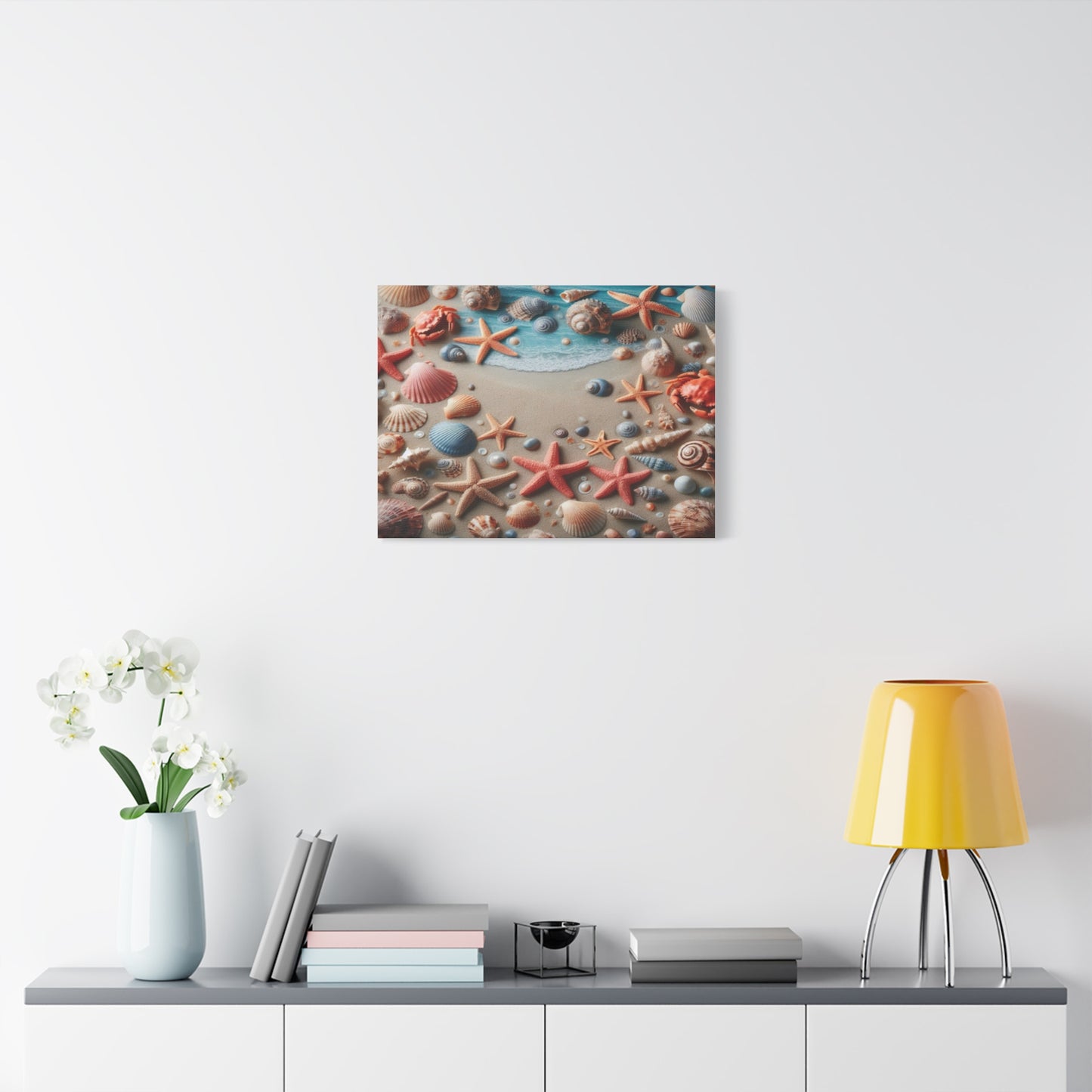 Beach Starfish And Shells Canvas