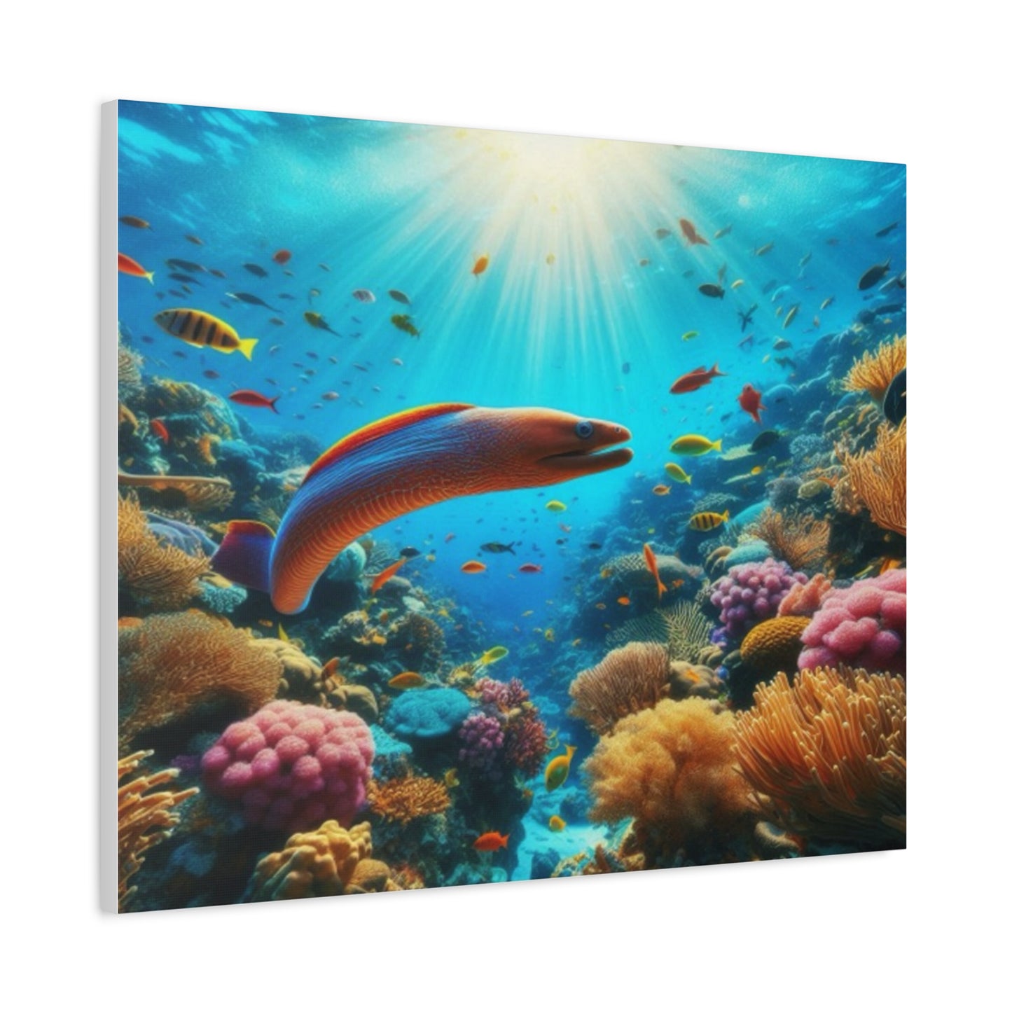 Vibrant eel Canvas