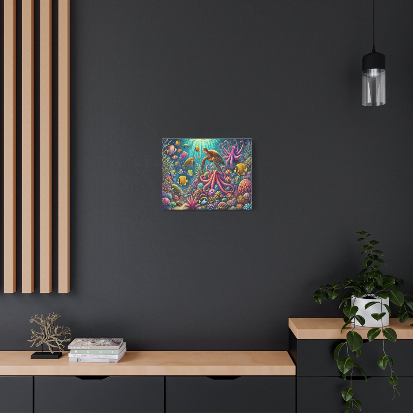 Vibrant Underwater Canvas Art – Ocean Life Decor