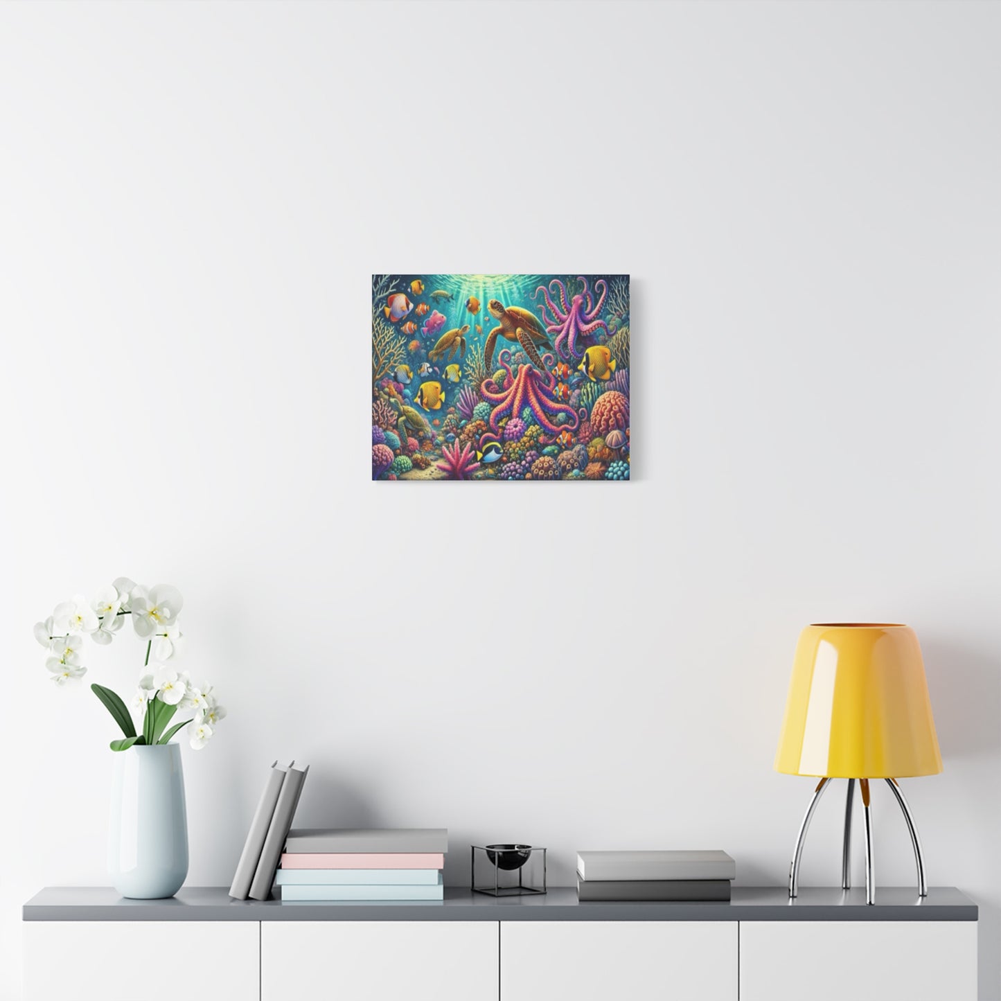 Vibrant Underwater Canvas Art – Ocean Life Decor