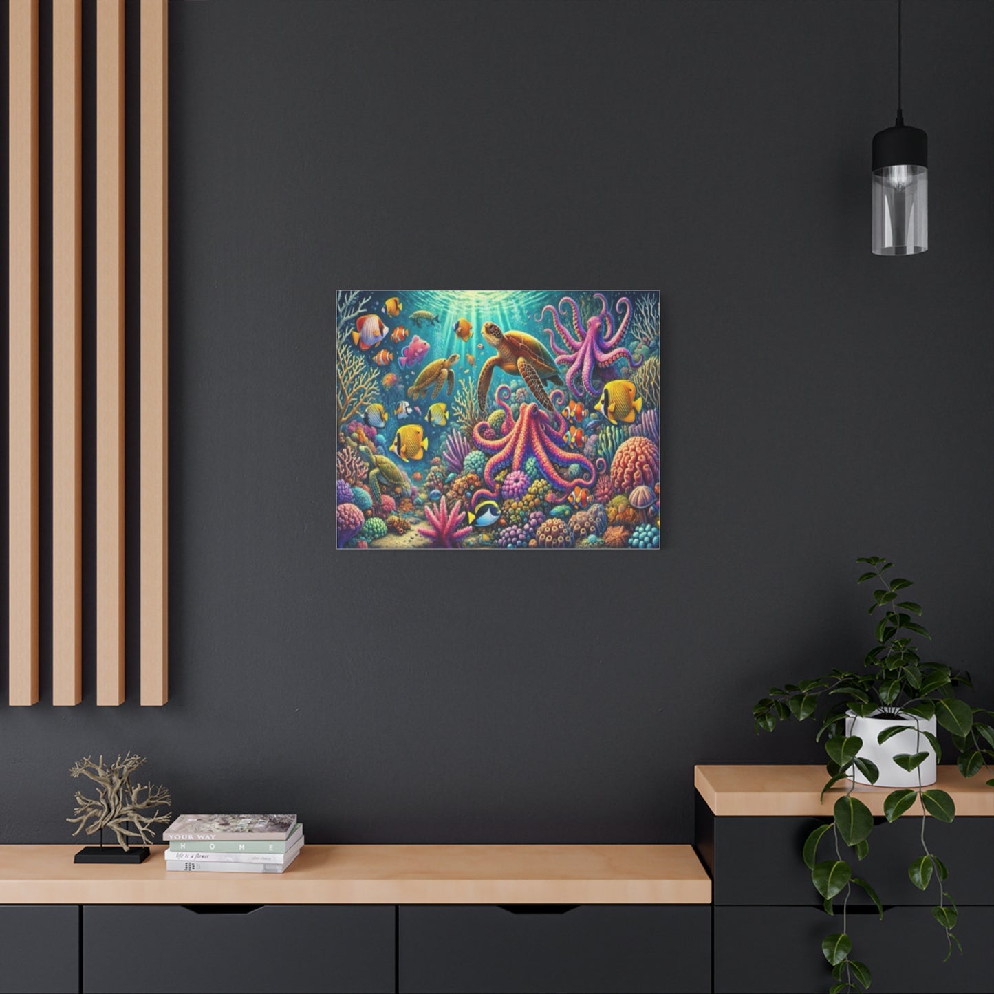 Vibrant Underwater Canvas Art – Ocean Life Decor