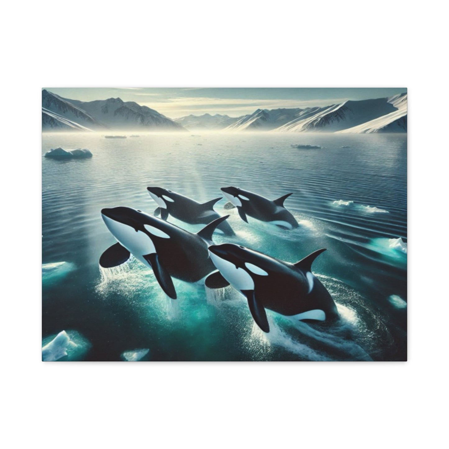 Orca Family Canvas
