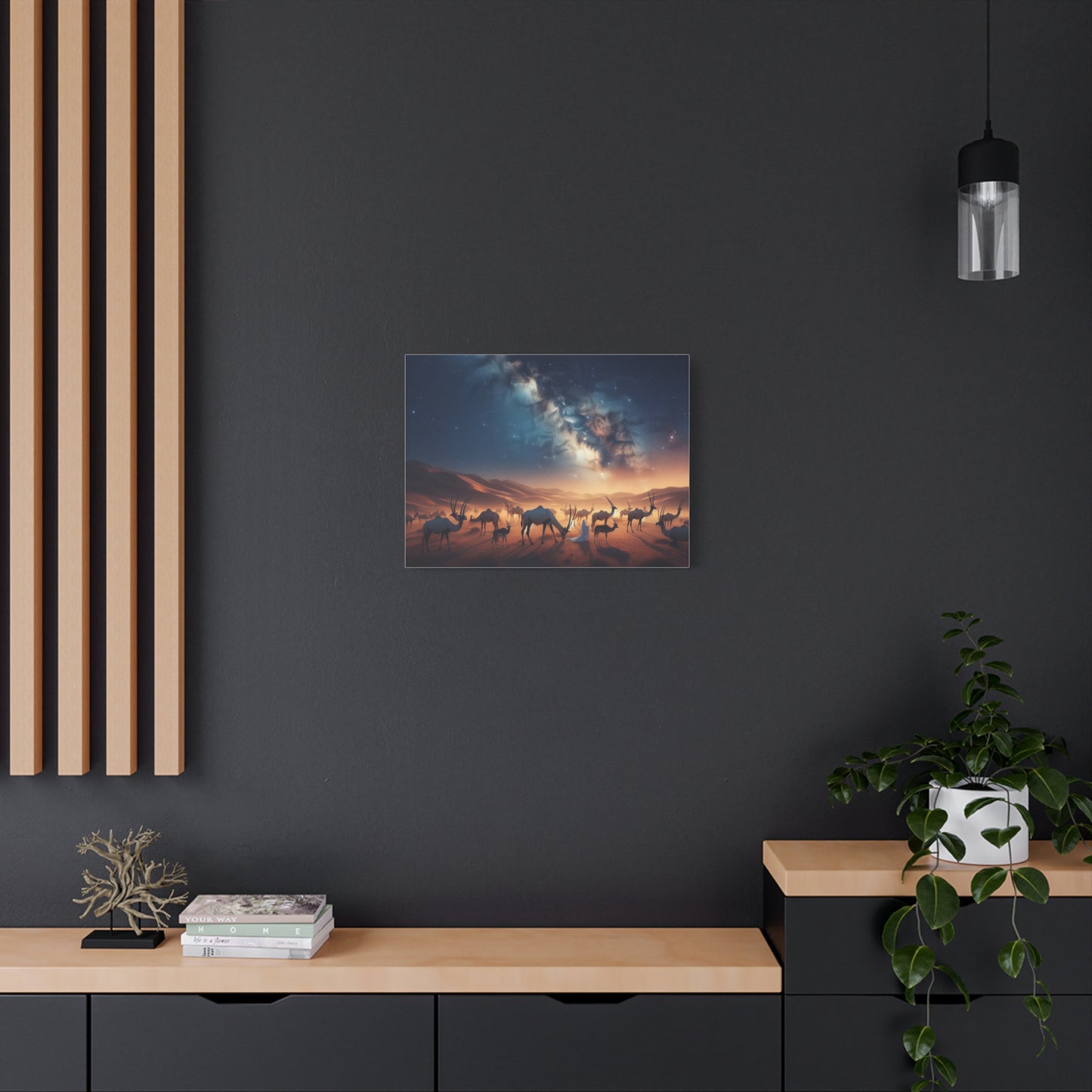 Oryx and Camel Canvas Art