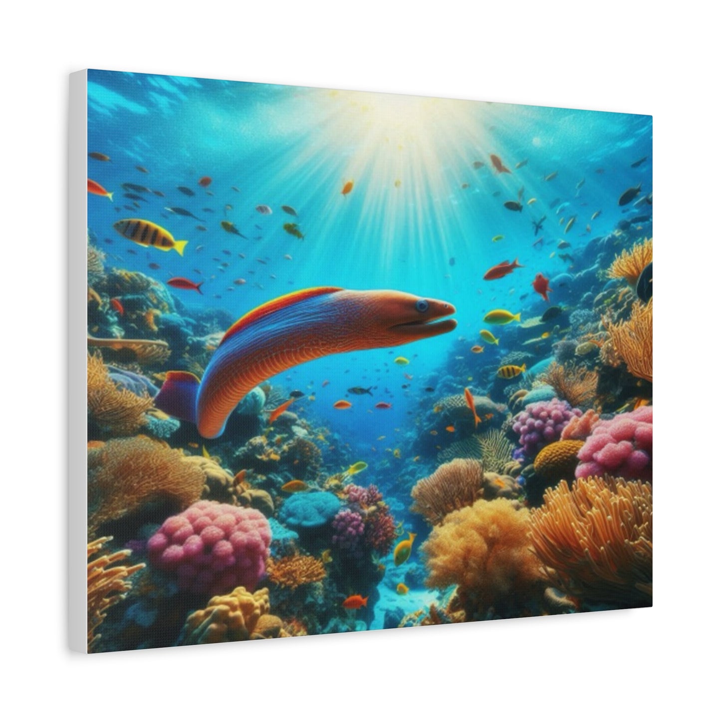 Vibrant eel Canvas