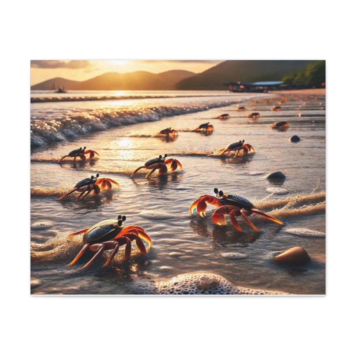 Beach Crab Canvas Art