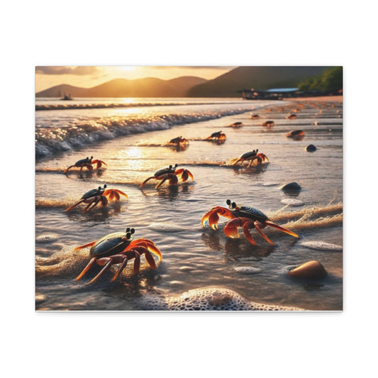 Beach Crab Canvas Art