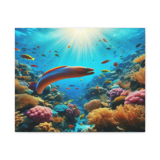 Vibrant eel Canvas