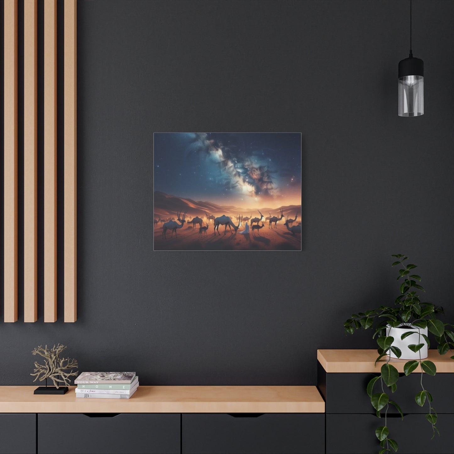 Oryx and Camel Canvas Art
