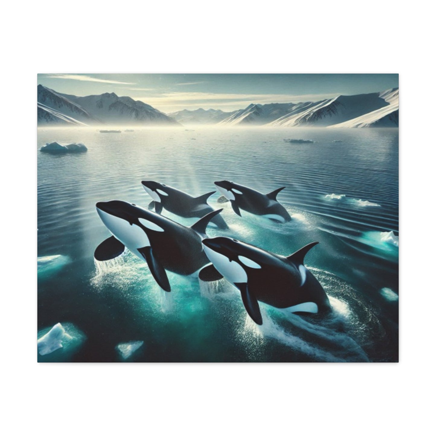 Orca Family Canvas
