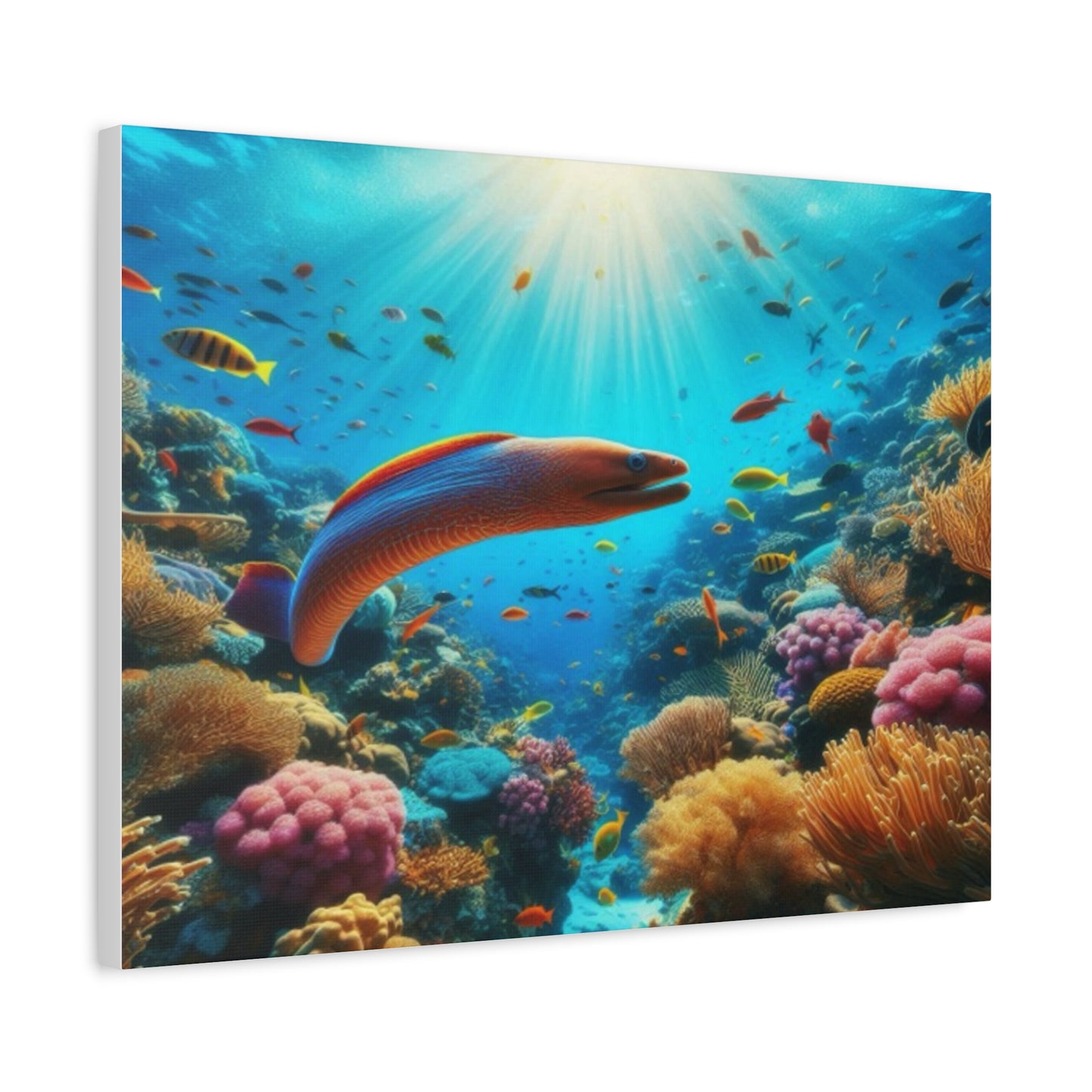 Vibrant eel Canvas