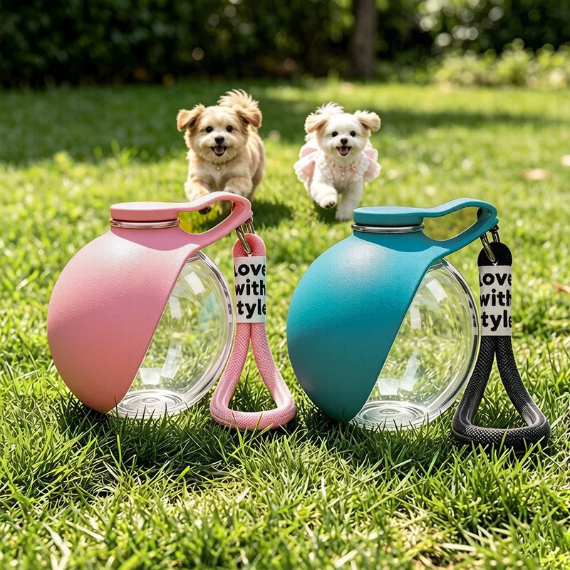 Portable Pet Water Bottle Foldable Outdoor Water Dispenser for Cats and Small Dogs