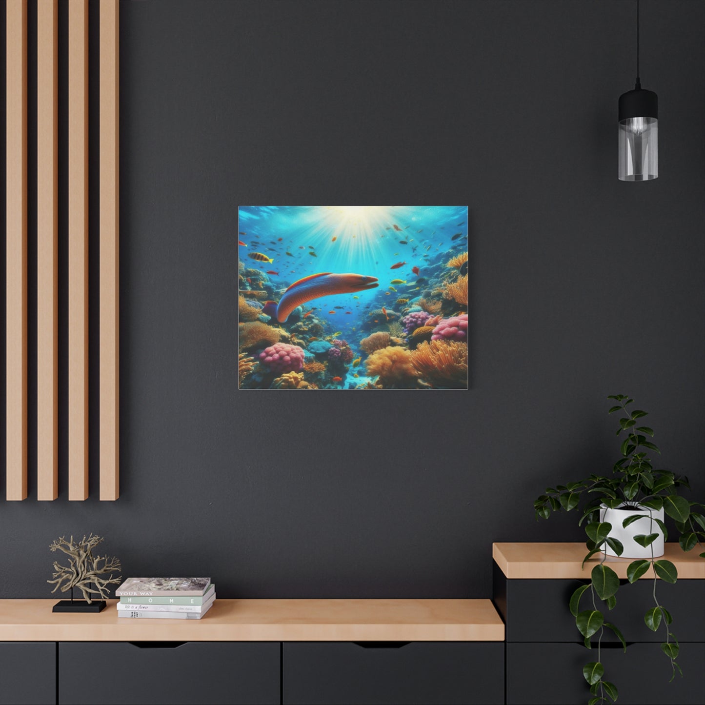 Vibrant eel Canvas