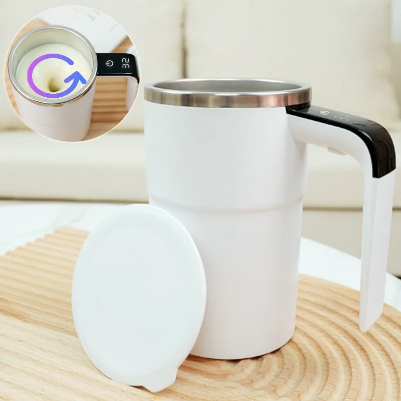 Auto Stir Coffee Mug: USB Rechargeable