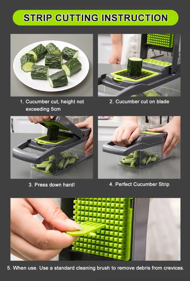 15-In-1 Vegetable and Fruit chopper Dicer