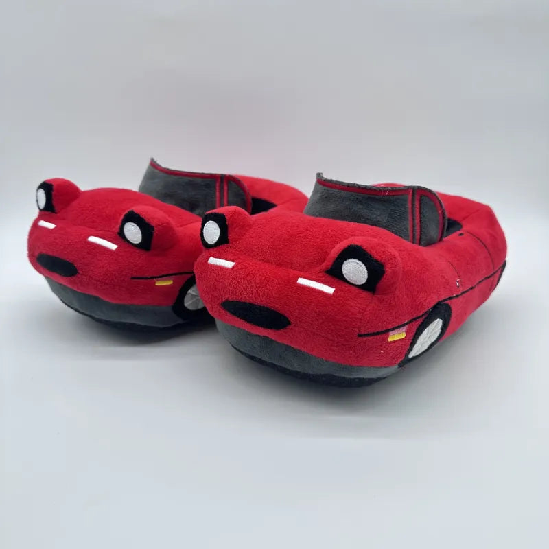 Sports Car Plush Slippers