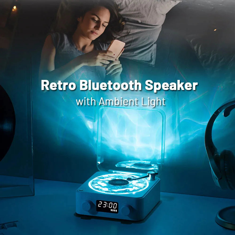 Retro Bluetooth Speaker - Vinyl Record Player