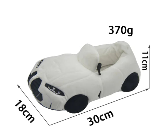 Racing Car Plush Slippers