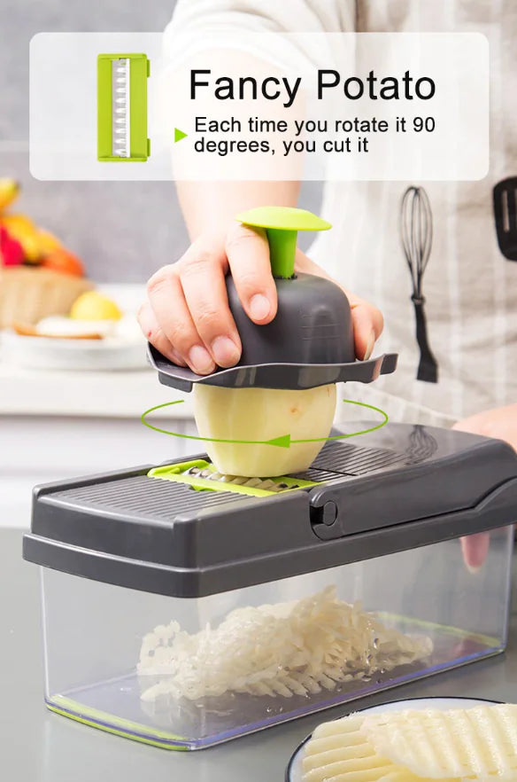 15-In-1 Vegetable and Fruit chopper Dicer