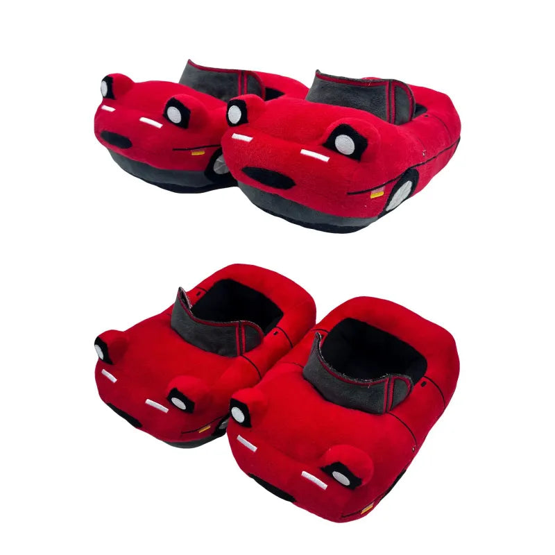 Sports Car Plush Slippers